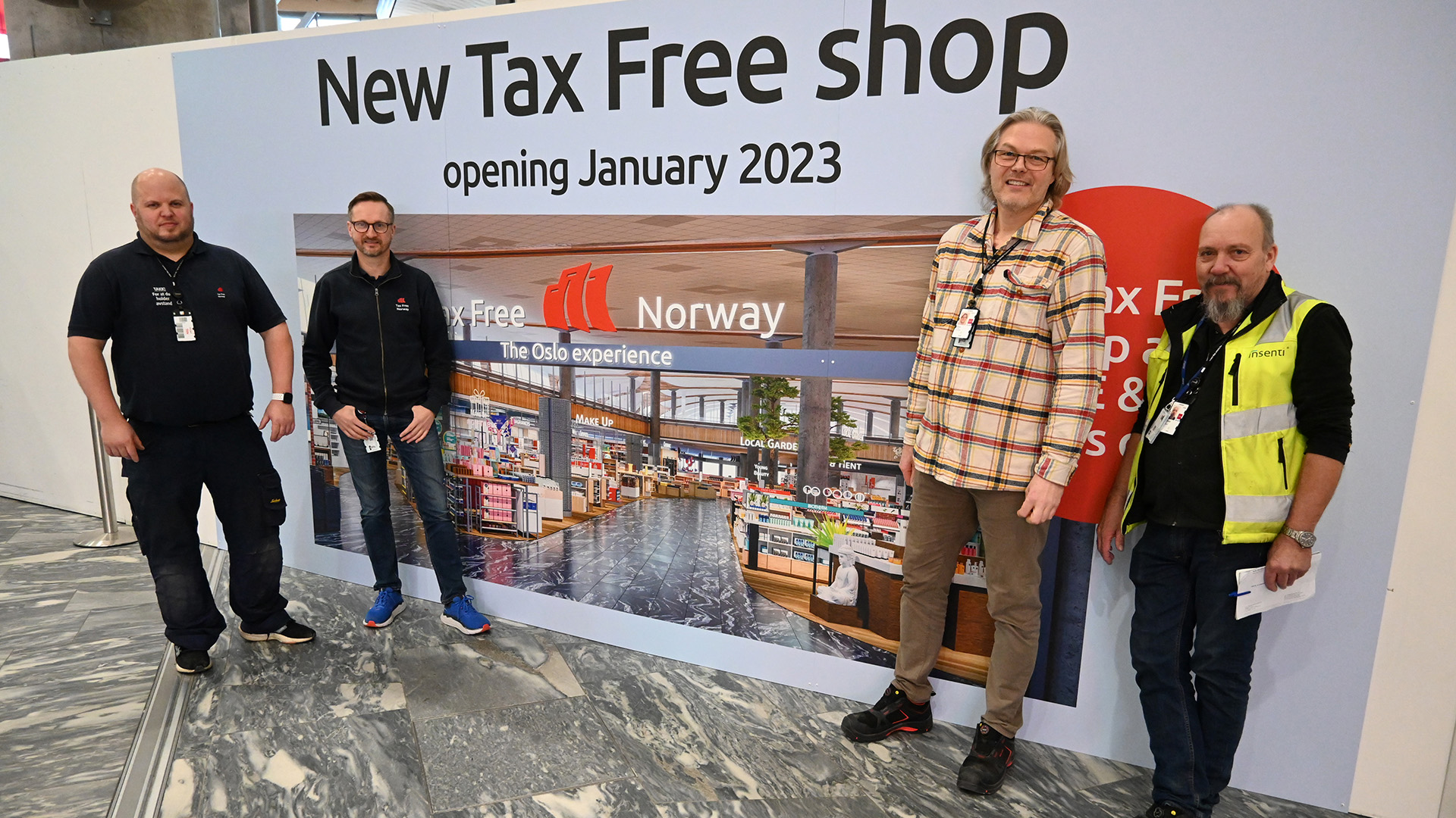 Insenti bistår Travel Retail Norway i ombyggingen av 15 taxfree-butikker.